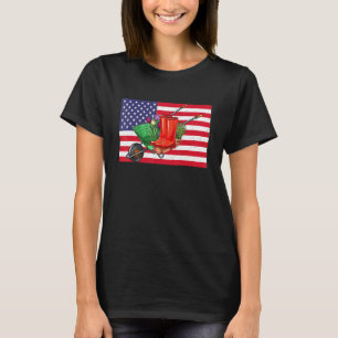 Gardening Patriot American Flag Patriotic Garden T-Shirt
