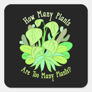 Gardening Plant Lover Gifts Square Sticker
