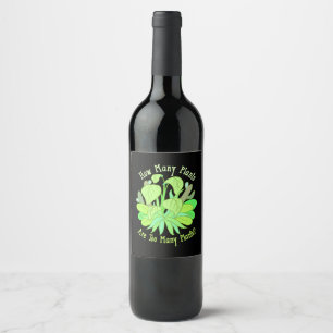 Gardening Plant Lover Gifts Wine Label