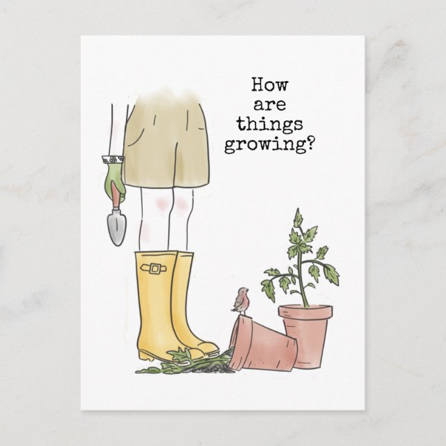 Gardening Postcard (Front)