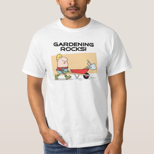 Gardening Rocks T-shirts and Gifts (Front)