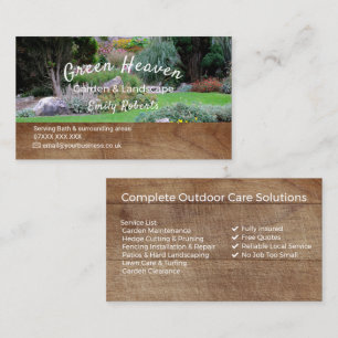 Gardening Service Business Card   Professional 
