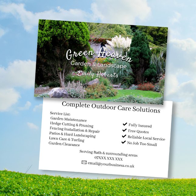 Gardening Service Business Card | Professional  (Creator Uploaded)