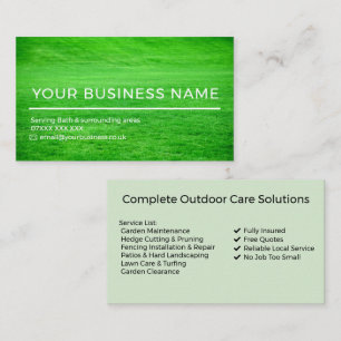 Gardening Service Business Card   Professional 