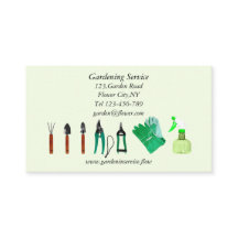 Gardening Service Business Card Template