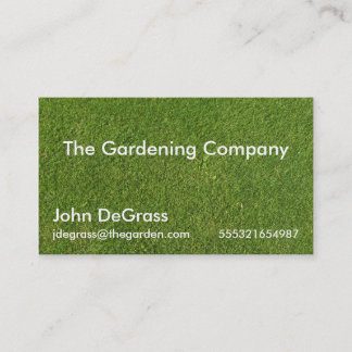 Gardening Services Business Card