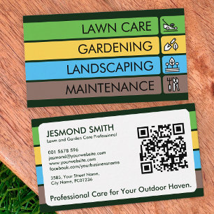 Gardening Services - Clean Minimal Bold Business Card