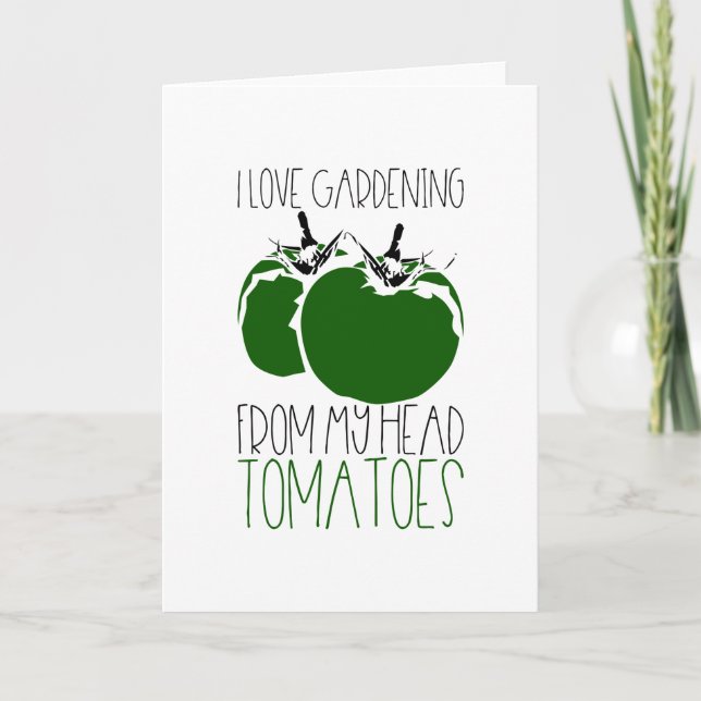 Gardening Tomatoes Card (Front)