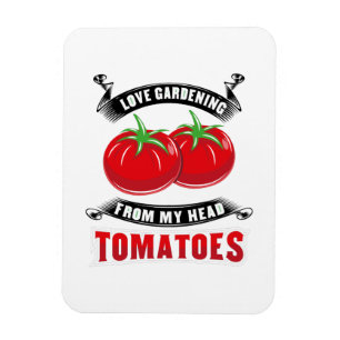 Gardening Tomatoes Tomatohead Magnet