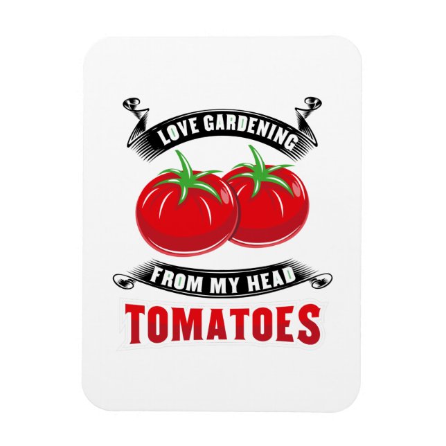 Gardening Tomatoes Tomatohead Magnet (Vertical)