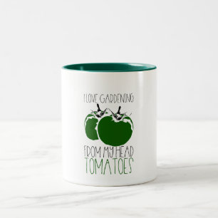 Gardening Tomatoes Two-Tone Coffee Mug