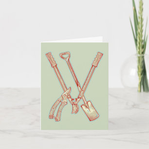 Gardening tools card