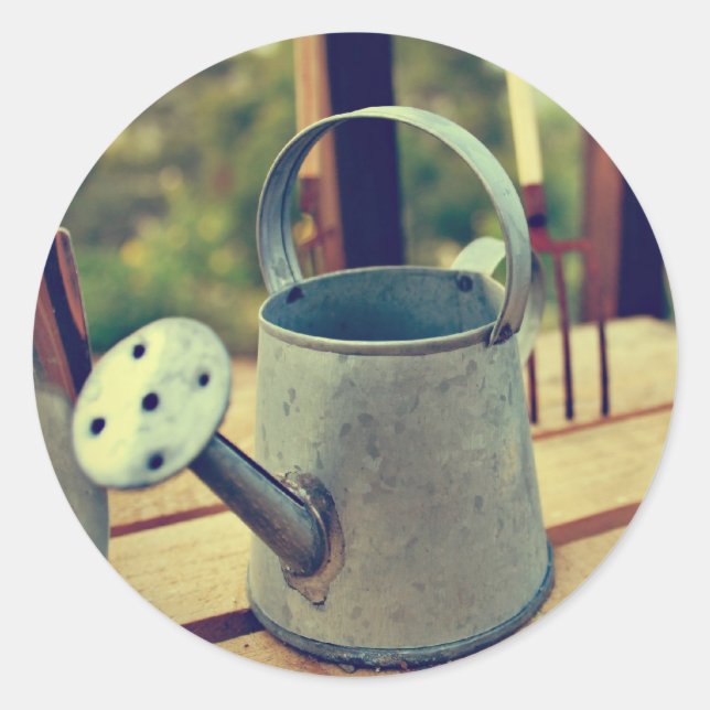 Gardening Tools Classic Round Sticker (Front)