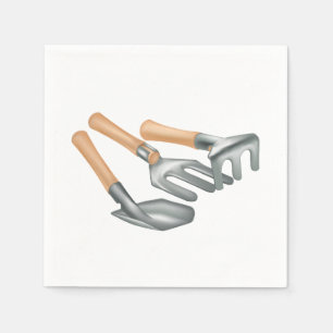 Gardening Tools Paper Napkins