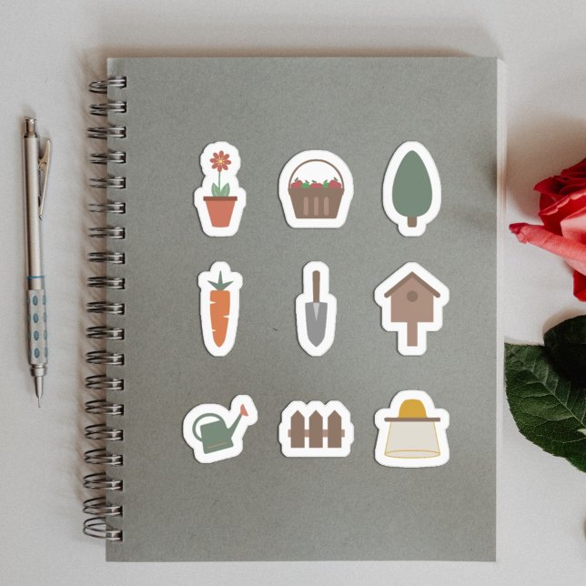 Gardening Tools Stickers Set (Gardening Tools Stickers Set)