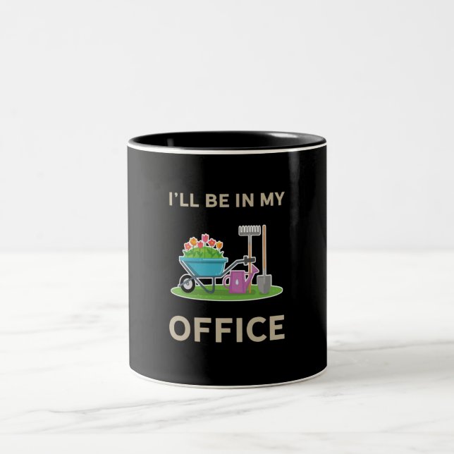 Gardening Two-Tone Coffee Mug (Center)