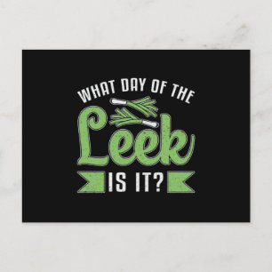 Gardening What Day Of The Leek Gardener Funny Postcard