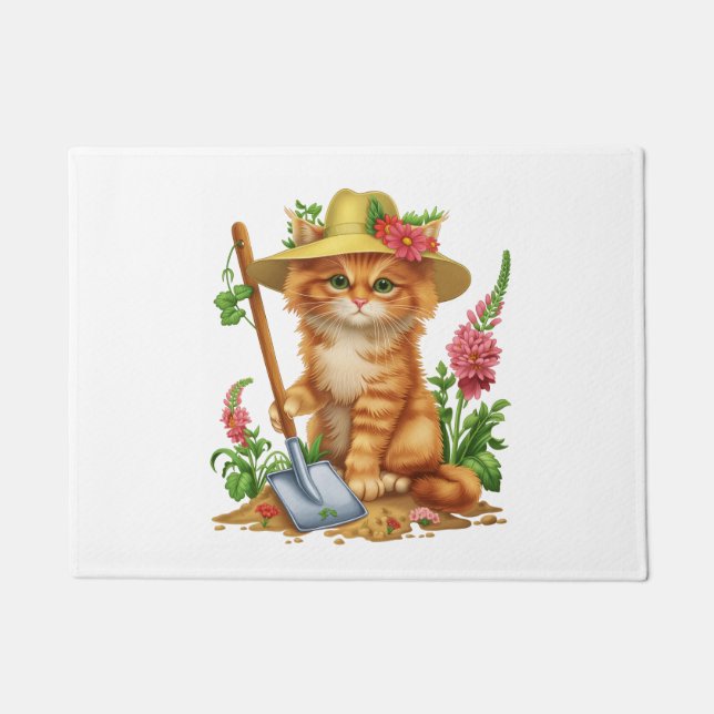 Gardening with Cats Doormat (Front)