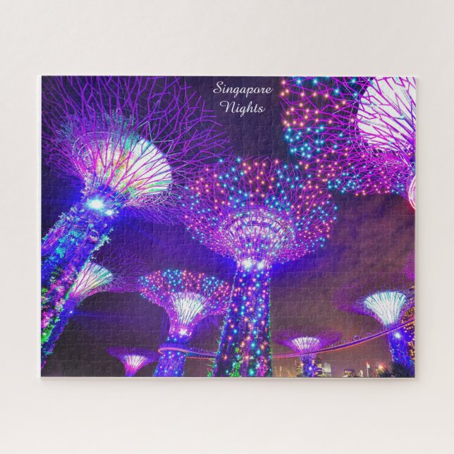Gardens along the Bay Singapore . Jigsaw Puzzle (Horizontal)