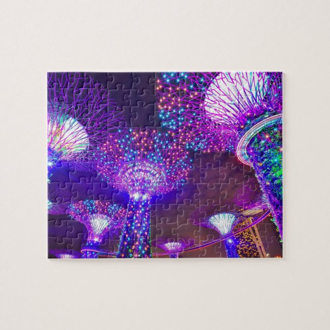 Gardens along the Bay Singapore . Jigsaw Puzzle (Horizontal)