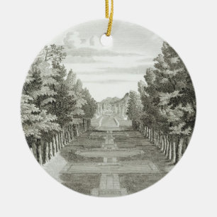 Gardens at Tshehar-Bagh, Isfahan, from' Voyages du Ceramic Tree Decoration