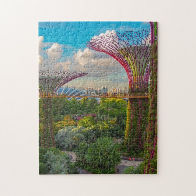 Gardens Bay Cloud Forest Flower Grove Singapore Jigsaw Puzzle (Vertical)