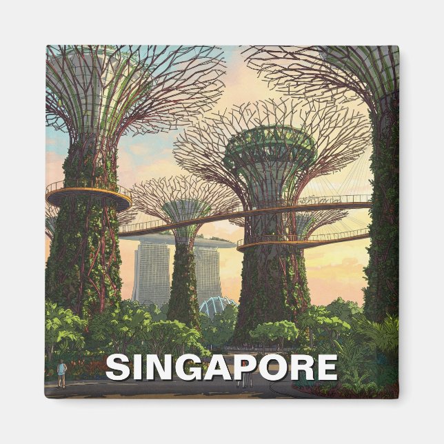 Gardens by the Bay Singapore Magnet (Front)