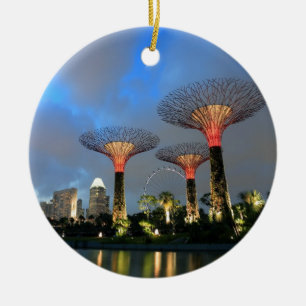 Gardens by the Bay Singapore Supertree Grove Ceramic Ornament