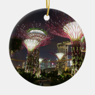 Gardens by the Bay Singapore Supertree Grove Ceramic Ornament