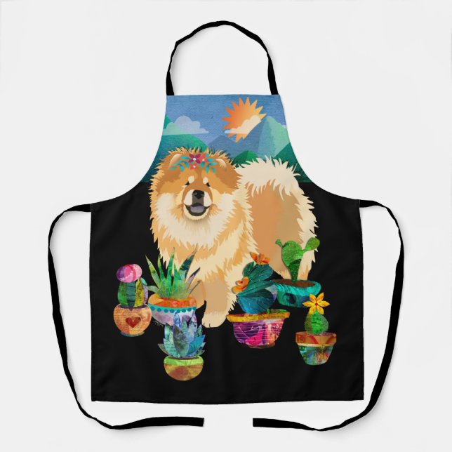 GARDENS MAKE ME SMILE grooming/craft/chef apron (Front)