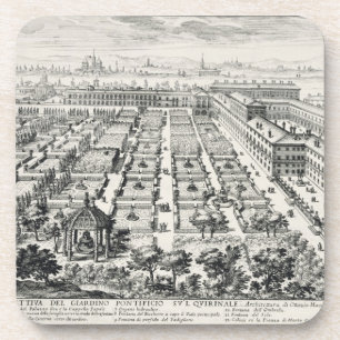 Gardens of the Quirinale, from 'Li Giardini di Rom Coaster