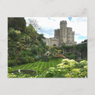 Gardens of Windsor Castle in England Photo Postcard
