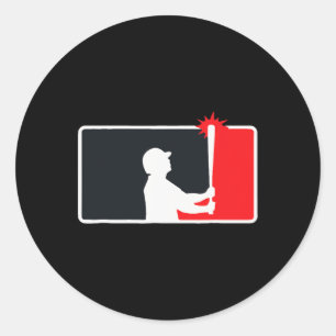 Gardner Banging The Dugout Roof Football Fantasy  Classic Round Sticker