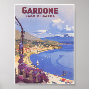 Gardone Italy Vintage Travel Poster