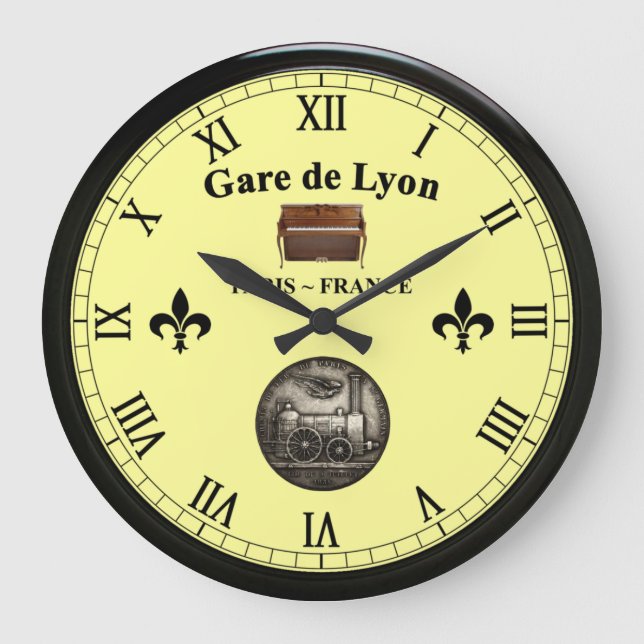 Gare de Lyon ~ Paris France ~ Upright Piano ~  Large Clock (Front)