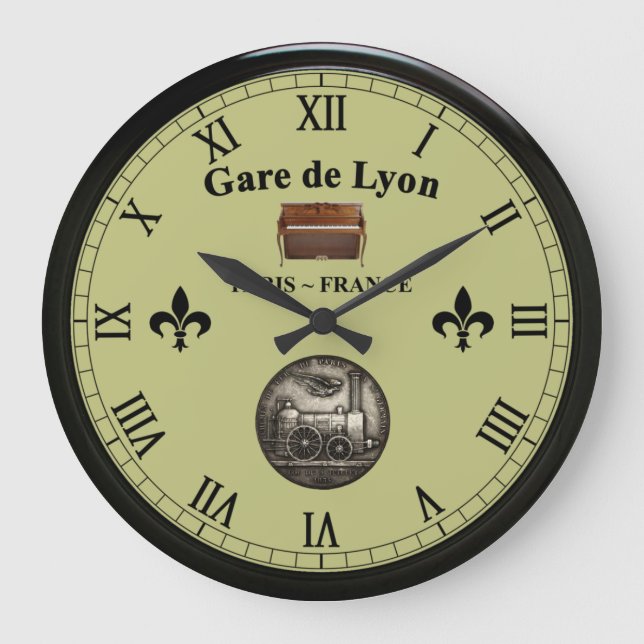 Gare de Lyon ~ Paris France ~ Upright Piano ~  Large Clock (Front)