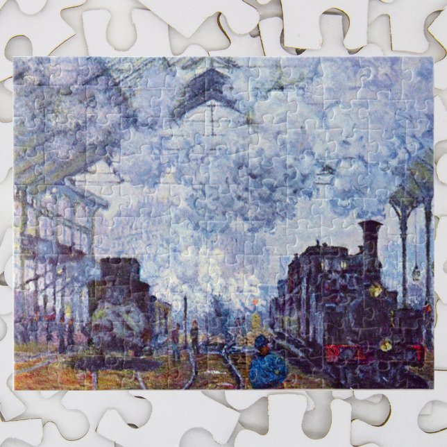 Gare Saint-Lazare Train Station by Claude Monet Jigsaw Puzzle (Creator Uploaded)