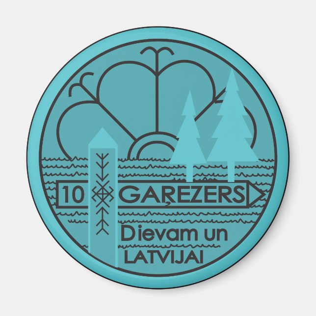 Garezers summer camp magnet (Front)