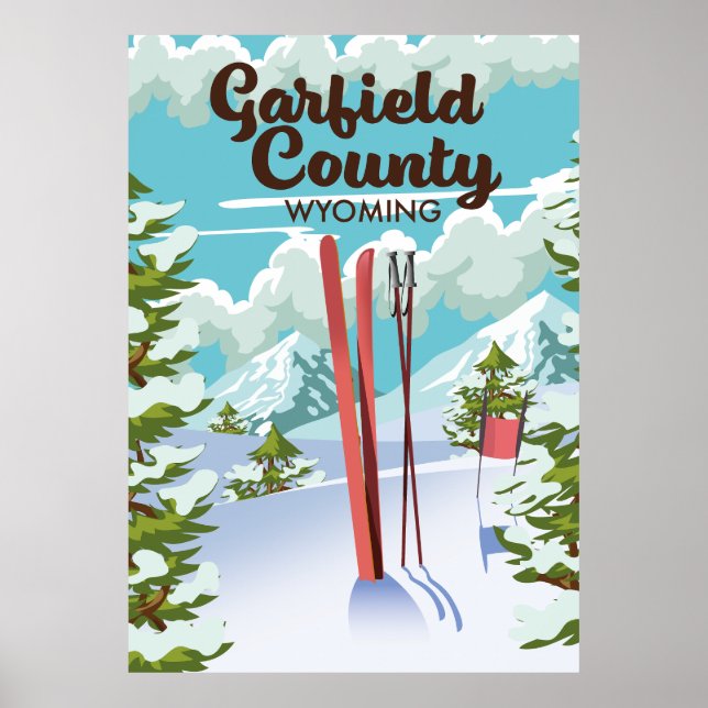 Garfield County Wyoming Ski poster (Front)