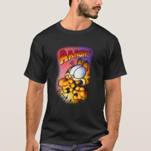 Garfield Halloween Aaagh Scaredy Cat Cartoon Men W T-Shirt
