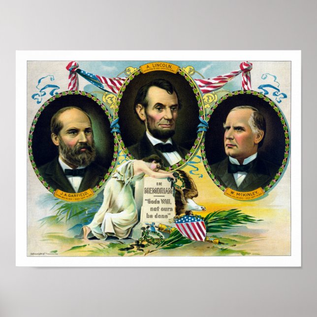 Garfield, Lincoln, and McKinley -- In Memoriam Poster (Front)