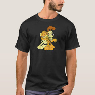Garfield Odie Hugging Cute Cartoon Cat and Dog Rag T-Shirt