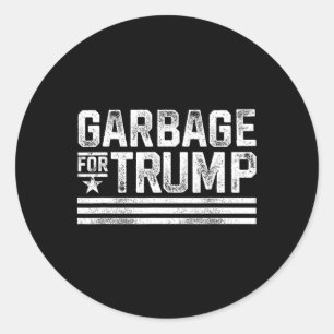 Garge For Trump 2024 Trash Trump Vintage Garge For Classic Round Sticker