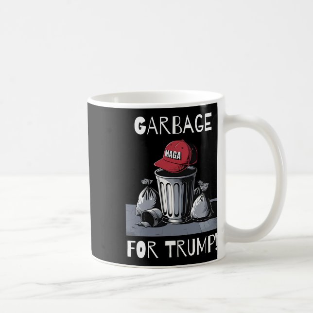 Garge For Trump Mega Hat Trash Can  Coffee Mug (Right)
