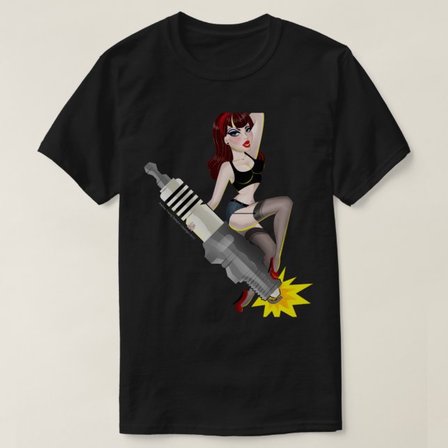 Garge Honey Spark Plug T-Shirt (Design Front)