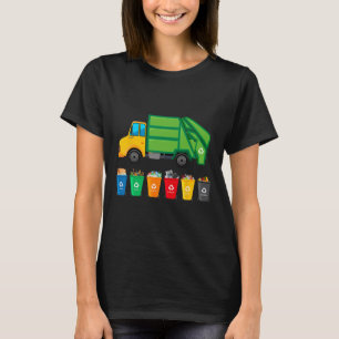 Garge Truck Reuse Recycle Trash Collector Earth Da T-Shirt