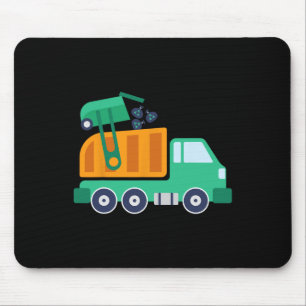 Garge Truck Waste Recycle Trash Collector Earth Da Mouse Pad