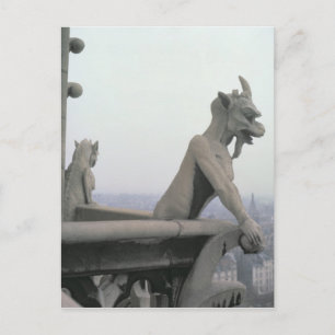 Gargoyle from the balustrade of the Grande Postcard