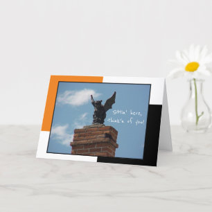 Gargoyle Funny Halloween Card