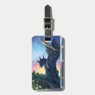 Gargoyle Guardian Fantasy Art Luggage Tag